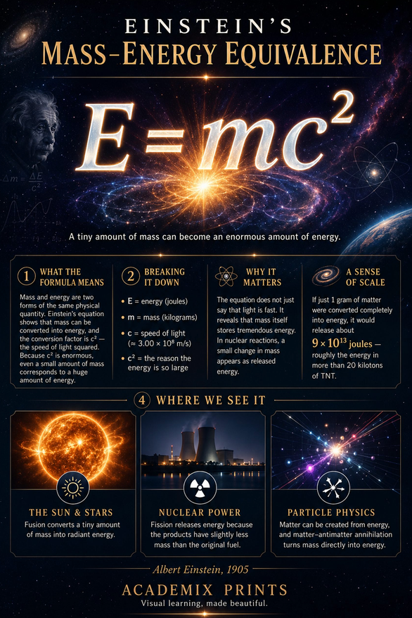 Einstein’s Mass–Energy Equivalence